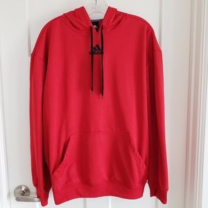 Adidas Red Hoodie Sweatshirt